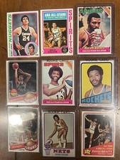 ABA All-Time Greats Lot of (9) w/ Rookies Barnes Silas Gervin Jabali Beaty EX