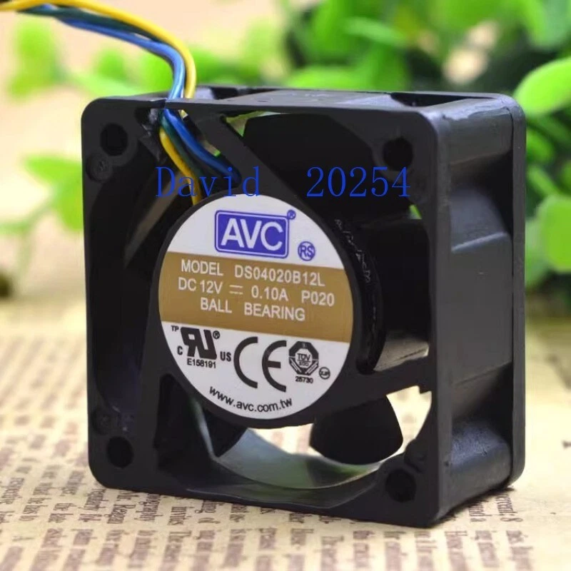 AVC Qihong 4cm 4020 12V 0.10A DS04020B12L 4-wire double ball cooling fan - Image 3 of 4