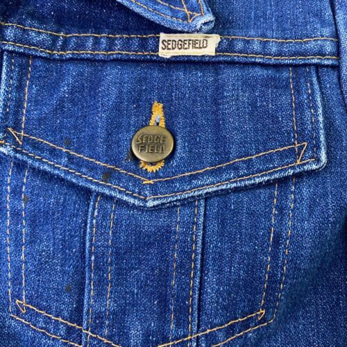 Vintage Sedgefield Womens Jacket Medium Blue Denim Trucker 70s 80s Made In USA - Picture 6 of 18
