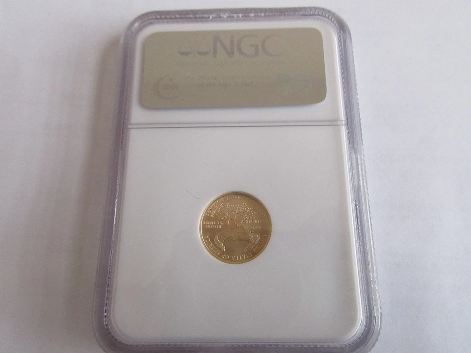 2007 W ,  American Eagle ,  Gold ,  $5 ,  NGC ,  MS 70 , Early Releases - Image 3 of 4