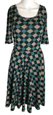 DIAMOND GEO XXS Lularoe Black Black Green Orange NWT