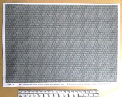 Paved Road Paving Paper - For G G Gauge - 1:24 Scale - A4 Sheet