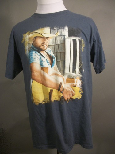 Jason Aldean L Concert Tour 2012 Country Music Souvenir double sided T-Shirt Tee