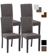 4er Set Esszimmerstuhl Ina Stoff Küchenstuhl Lehnstuhl Polsterstuhl Hochlehner
