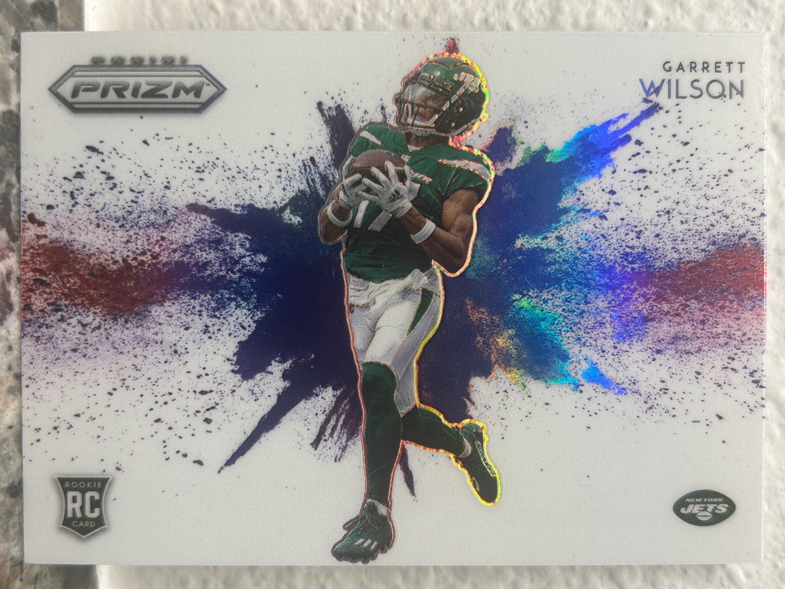 2022 Panini Prizm Garrett Wilson COLOR BLAST CASE HIT SSP ROOKIE RC #CB-18