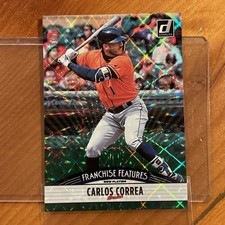 2019 DONRUSS Carlos Correa & Royce Lewis Franchise Features GREEN SSP #’d 04/25!