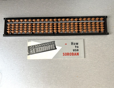 Japanese Abacus Tomoe Soroban 115 Beads 23 Rods X 5  NEW - Open Packet