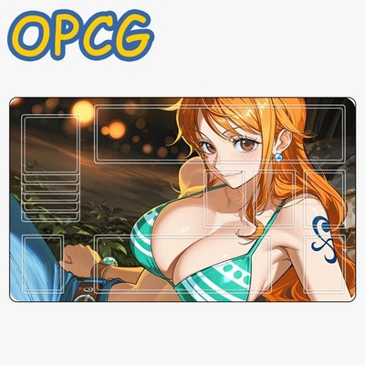 One Piece OPCG Nami Playmat CCG Trading Card Game Mat Mousepad Table Pad 04