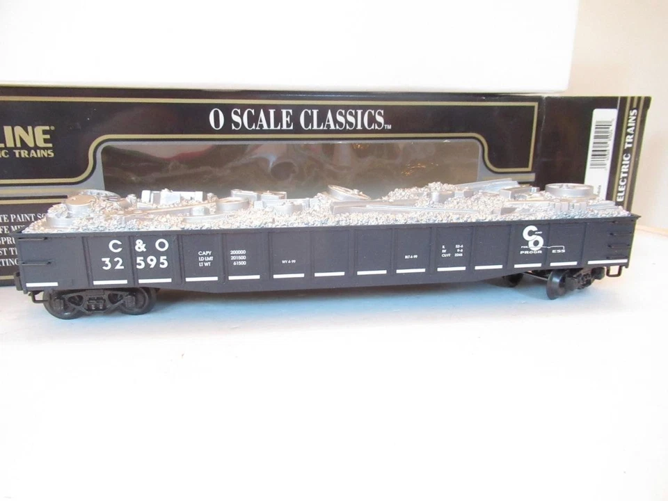 K-LINE TRAINS K652-1251- D/C C & O SCALE GONDOLA W/JUNK LOAD- NEW - H1W - Image 2 of 4
