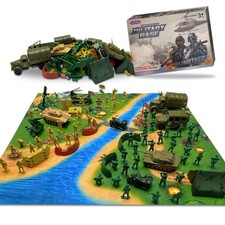 TALGIC Army Men Toys Large Battle PlaysetSet Includes Army Men Action Figures...