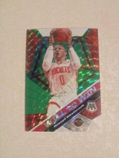 Russell Westbrook 2019-20 Panini Mosaic Green Parallel Prizm Will To Win #10 mvp
