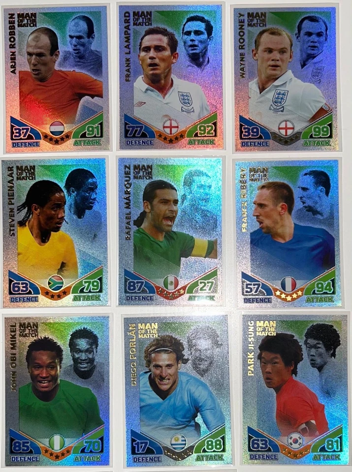 2010 Panini World Cup 14 Card Bundle Man Of The Match & International Master - Image 3 of 4