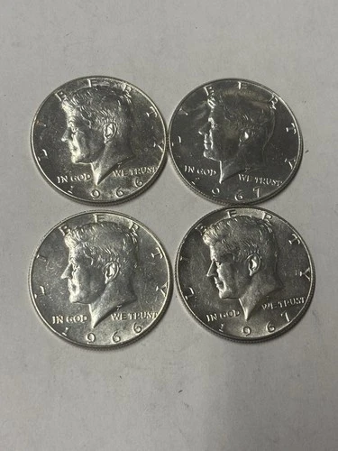 Kennedy Half Dollar:  Set Of 4 In Near Uncirculated Condition.