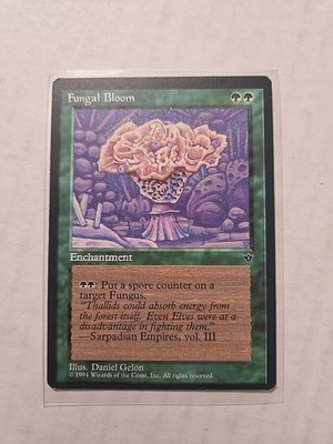Fungal Bloom (Miscut) - Fallen Empires - LP - Rare - Enchantment (Error Card)