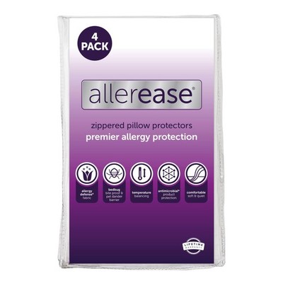 AllerEase Ultimate Kissenschoner, 88% Polyester, 12% Nylon, weiß, Standard