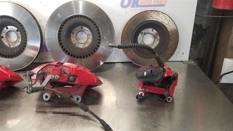 15 BENTLEY CONTINENTAL GTC S 4.0L V8 BRAKE CALIPER ROTOR SET FRONT AND REAR RED
