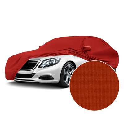 For Saab 900 86-93 Satin Stretch Indoor Adrenaline Red Custom Car Cover