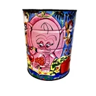 Vintage Folgers Jungle Animal Coffee Can Tin - 1960's Beautiful Pink Elephant