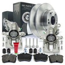 Bremssättel Bremsscheiben Bremsbeläge Satz hinten für Honda Accord VII