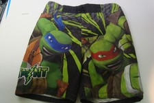 TMNT Nickelodeon Boys XS Board Shorts Teenage Mutant Ninja Turtle Swimsuit