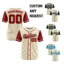 Custom Baseball Jersey, Personalized Name  Number, Team  Couple Gift