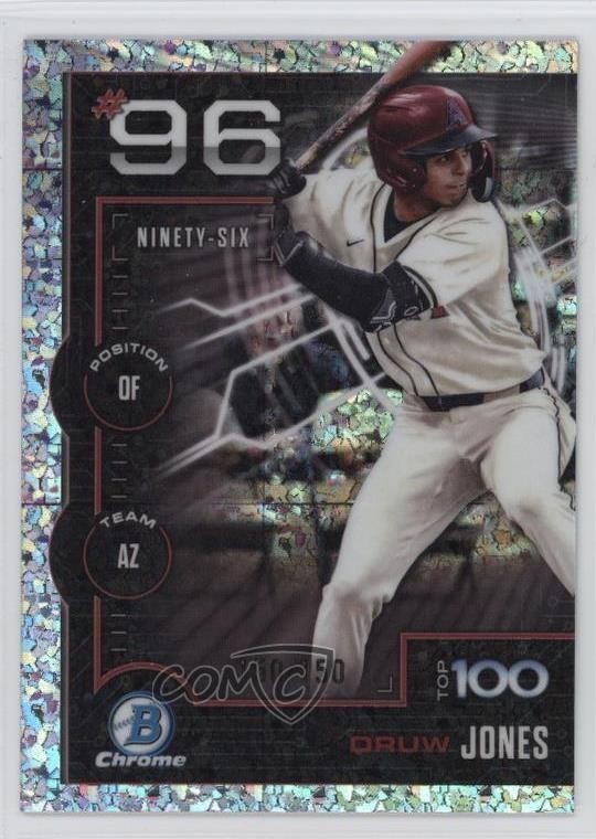 2025 Bowman Scouts Top 100 Chrome Mini-Diamond Refractor 150/150 Druw Jones 1k9e