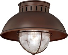 Vaxcel Lighting T0142 Harwich 1 Light Flush Mount Outdoor Ceiling - Bronze