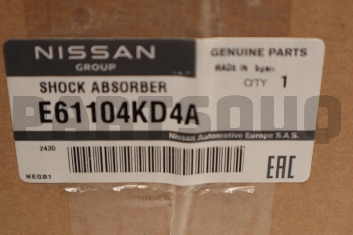 E61104KD4A Genuine Nissan SHOCK ABSORBER E6110-4KD4A | eBay