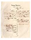 CIVIL WAR LETTER - RARE TRANSFER OF MARINE AND SEAMEN ABOARD IRONCLAD GALENA !