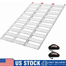 1500Lbs Aluminum Loading Ramp Tri-Fold Truck Ramp for Motorcycle ,ATV/UTV Pickup