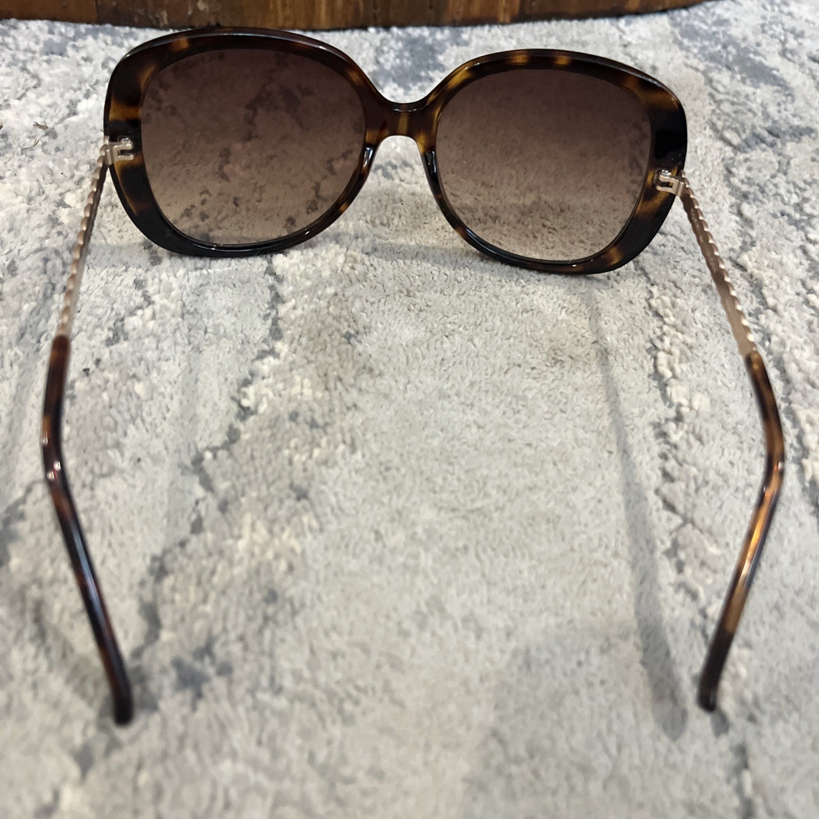 Tommy Hilfiger Women's Grace Brown Tortoise Sunglasses Gold Arms thumbnail 6