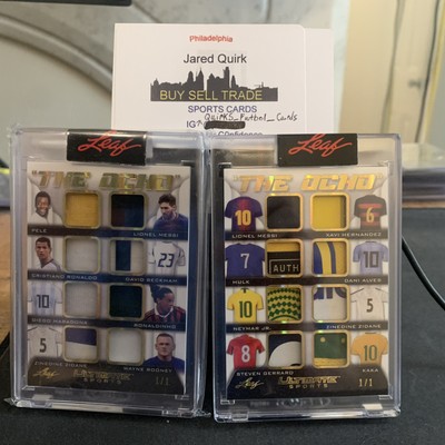 2021 Leaf Ultimate Sport The Ocho Pele Messi Ronaldo Maradona Beckham 1/1 set