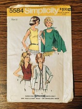 Vintage Simplicity 5584 Sewing Pattern Miss S...