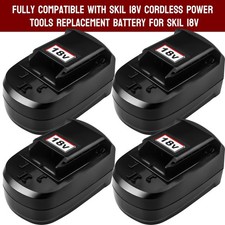 Pack For SKIL 18V 3.6Ah Battery 18 Volt SB18A SB18B SB18C Cordless Power Tools