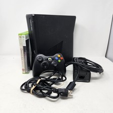  Xbox 360 Slim 250GB Black Console  NTSC-U/C Bundle W/Controller + Game Bundle