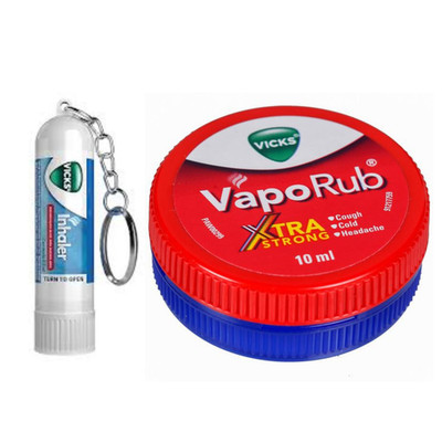 Vicks Xtra Strong 0.34oz/10ml & Inhaler Stick 0.5ml  Cold Cough & Nasal Relief
