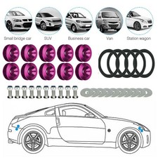 10pcs Quick Release Fasteners For Car Bumper Trunk Fender Hatch Lid Kit Purple p