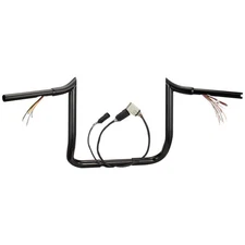 For Harley Touring Street Electra Glide Prewired 10" Meathook Handlebar 08-13