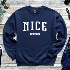 Nice Sweatshirt  Nice France Crewneck Sweatshirt  French Riviera, Vieux Nice