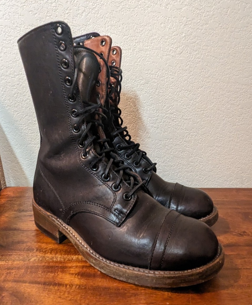 Julian Boots Black Leather Jump Boot Chromexcel Toe Cap  display picture 3