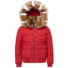 Jordan Craig Men's HOLLIS BOMBER RED TAN WAR JACKET FUR HOOD MOOSE NEW WOW M-3X