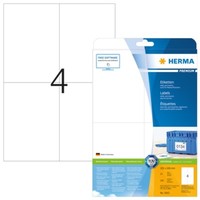 Herma 5063 Etiketten Premium A4 105X148 Mm Weiß Papier Matt 100 St.