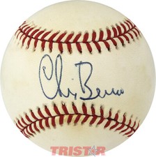 CHRIS BERMAN SIGNED AUTOGRAPHED NL BASEBALL TRISTAR ESPN SPORTSCASTER