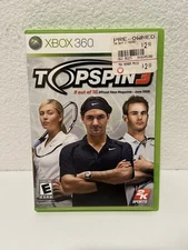 Top Spin 3 (Xbox 360, 2008) Tennis Game CIB Complete W Manual TESTED