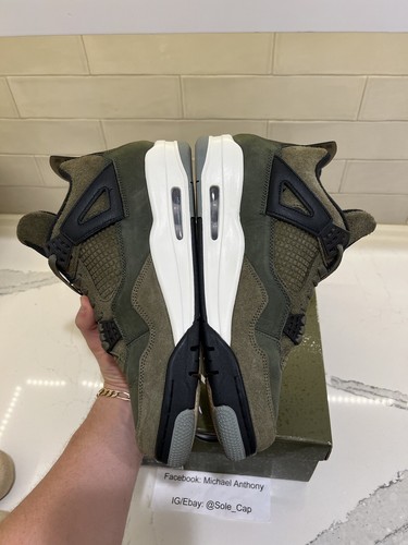 Talla 11 - Jordan 4 SE Retro Bajo Artesanal Oliva VNDS OG TODO 100% Auténtico - Imagen 5 de 10
