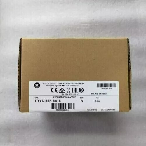 New Factory Sealed AB 1769-L16ER-BB1B SER A CompactLogix 384KB DI/O Controller