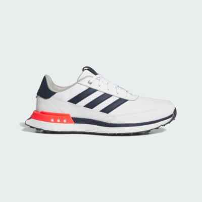 New adidas S2G Spikeless Leather 24 Golf White Navy Men\'s Shoes Size 13 adidas S2G Spikeless 24 Golf White Collegiate Navy for Sale  main image 3