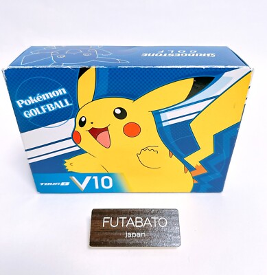 Pokemon Golf Ball 6 piece Bridgestone Tour V10 Pikachu w/Box Rare