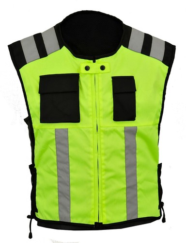 Hi Vis viz Vest Safety Jacket Hi Visibility Motorbike Waistcoat Reflective Bib  - Picture 1 of 3