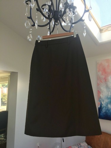New PRADA Nylon Gabardine Logo Skirt Green Size 38 - Picture 7 of 10
